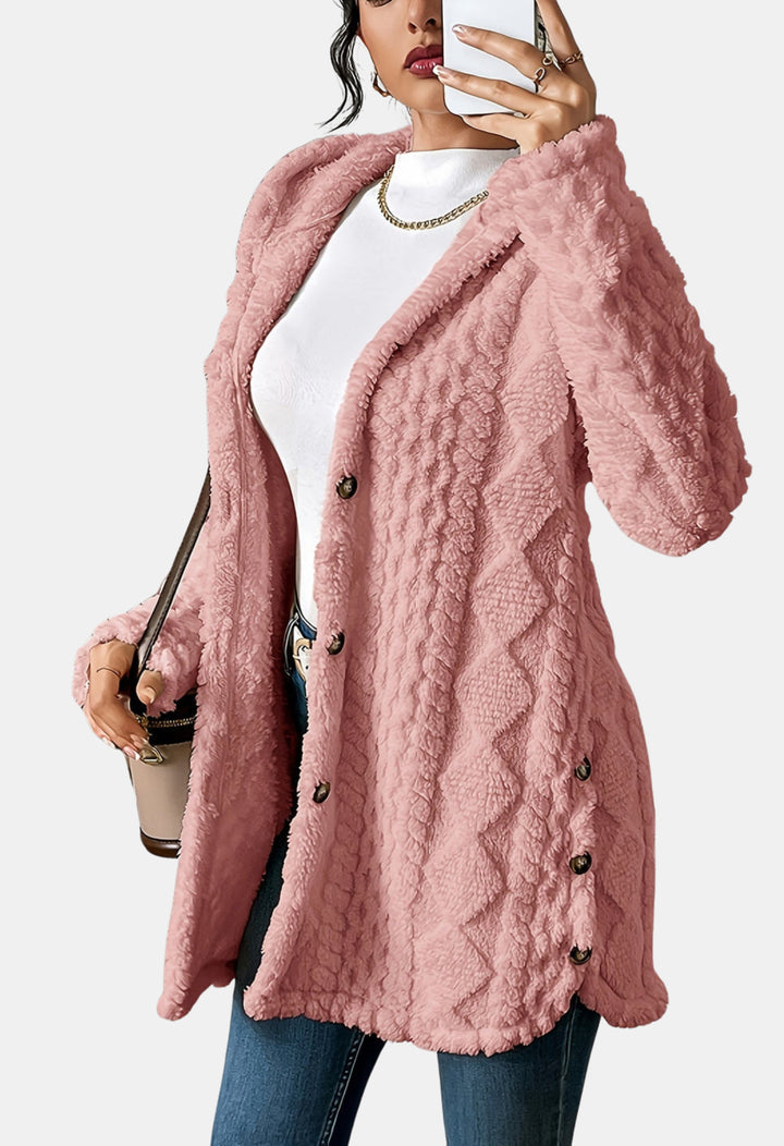 Hollandia | Textured Knit Cardigan with Button Front