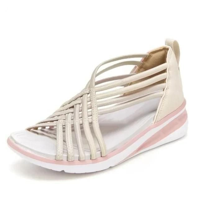 Hollis | Strappy Flat Sandals with Slingback