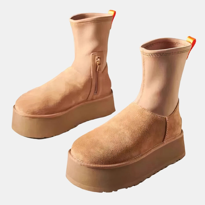 Idell | Platform Winter Boots with Plush Lining