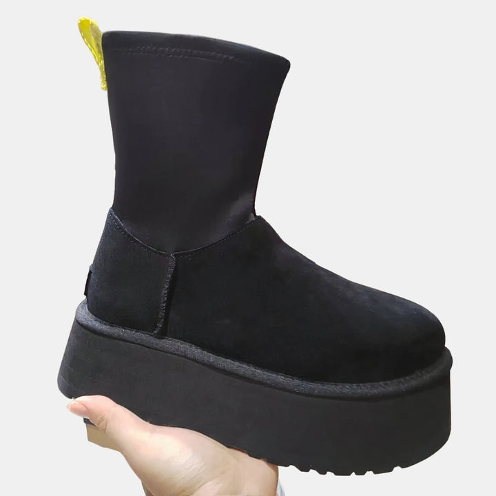 Idell | Platform Winter Boots with Plush Lining