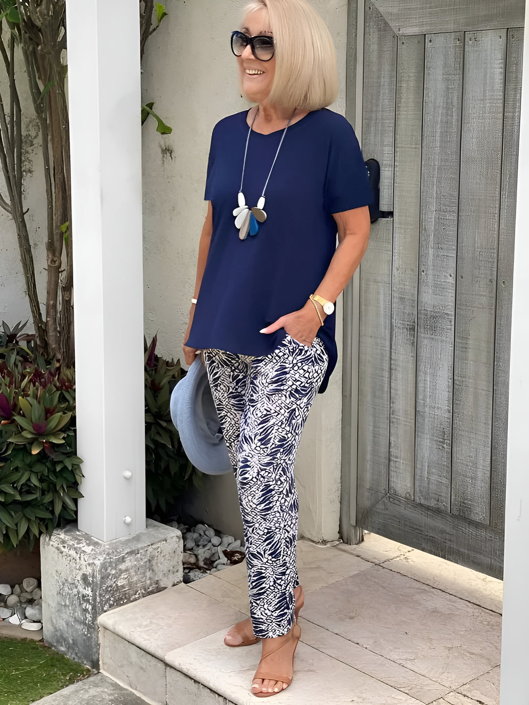 Iliana | Relaxed Blouse and Wide-Leg Pants Set