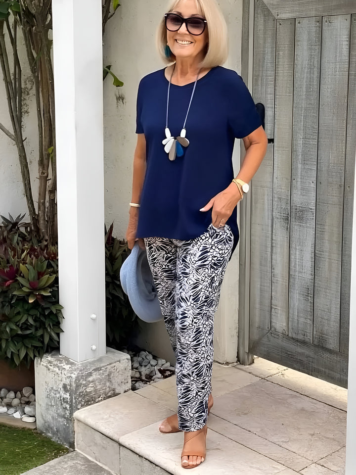 Iliana | Relaxed Blouse and Wide-Leg Pants Set