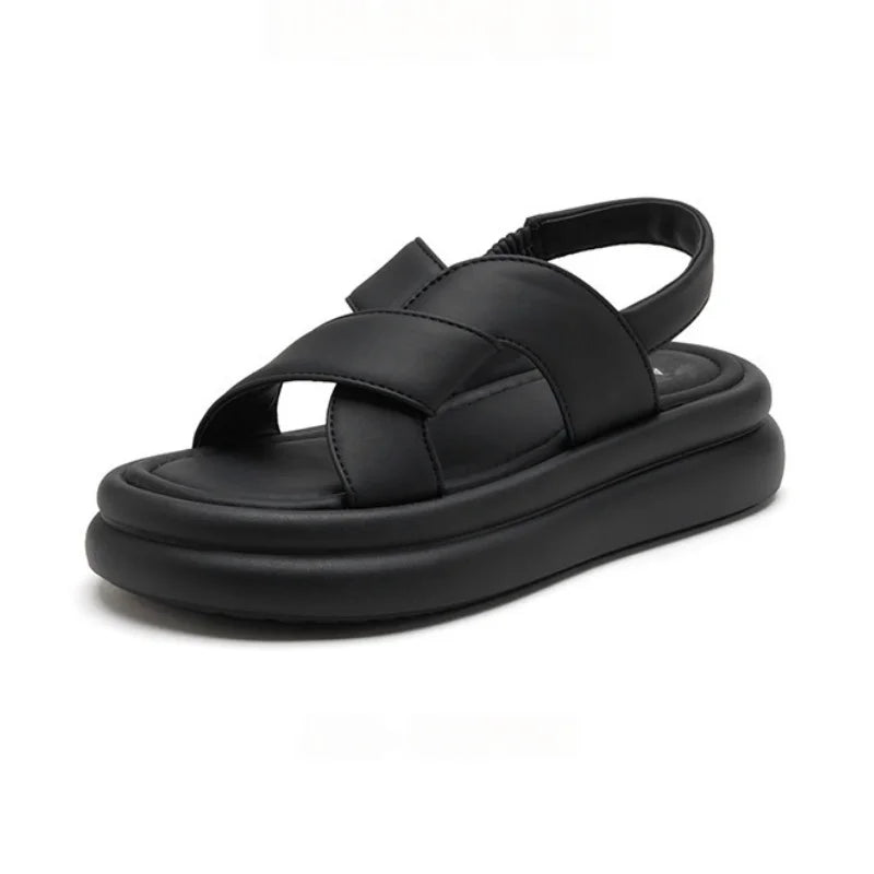 Indy | Platform Sandals with Slingback Strap