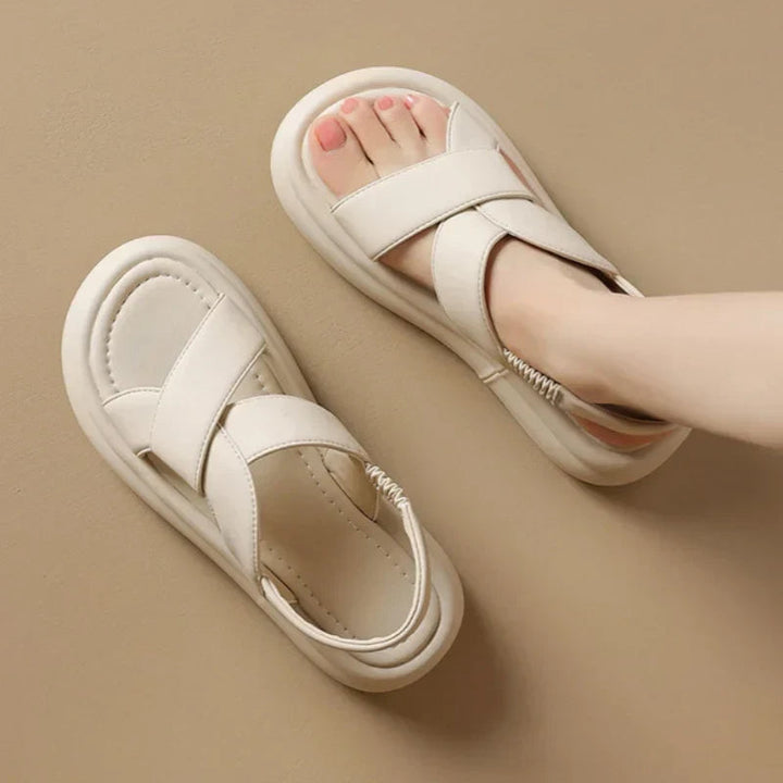 Indy | Platform Sandals with Slingback Strap
