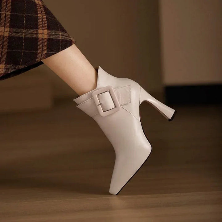 Isabella | Elegant Ankle Boots with Buckle Detail