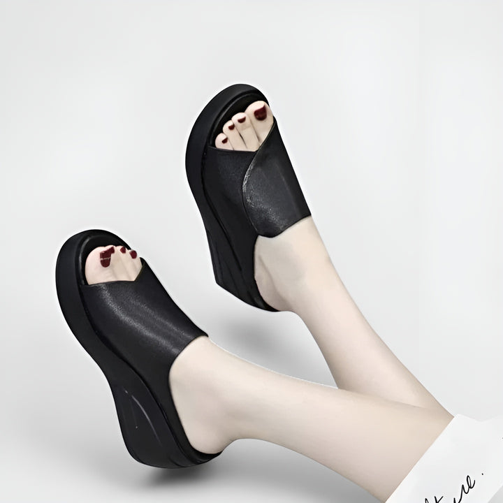 Ivonne | Wedge Slide Sandals with Open Toe
