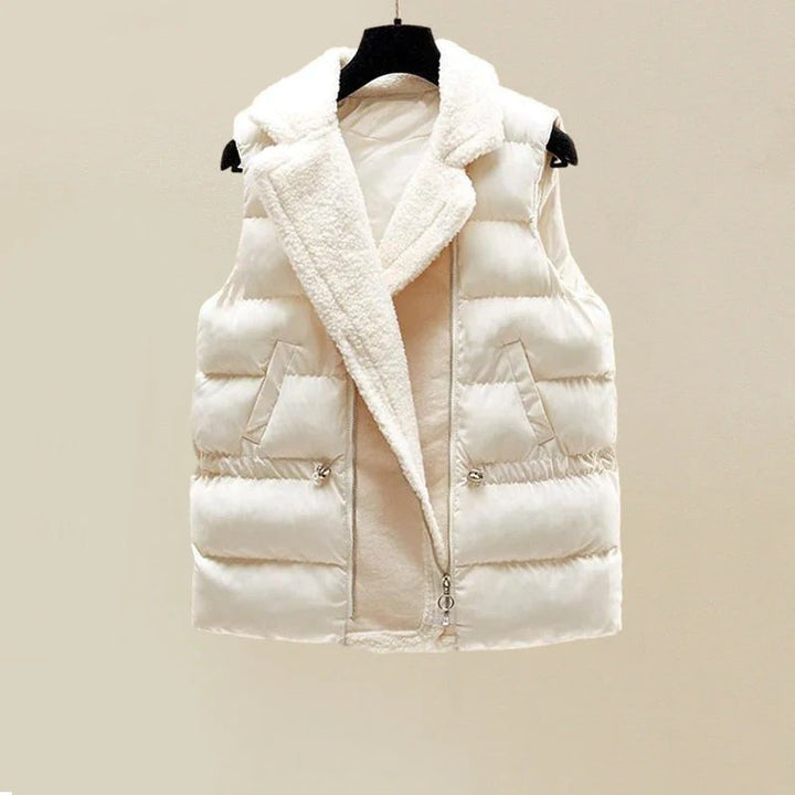 Ivy | Three Piece Knit Set with Puffer Vest