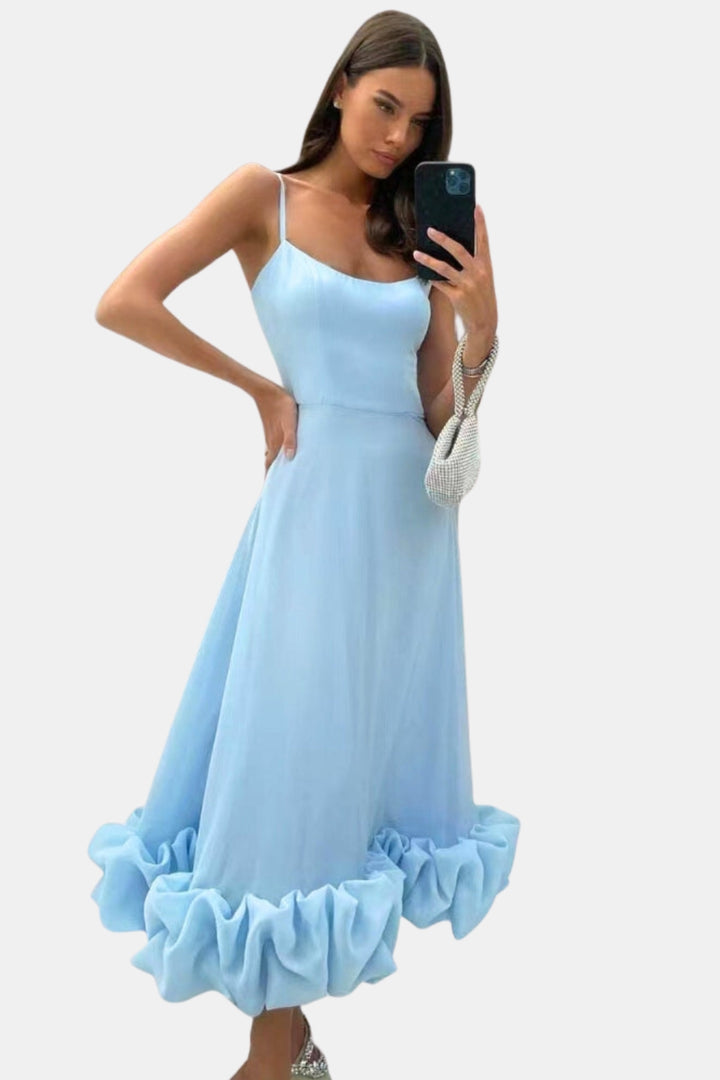 Jalyndessa | Wedding Guest Classic Maxi Dress with Spaghetti Straps