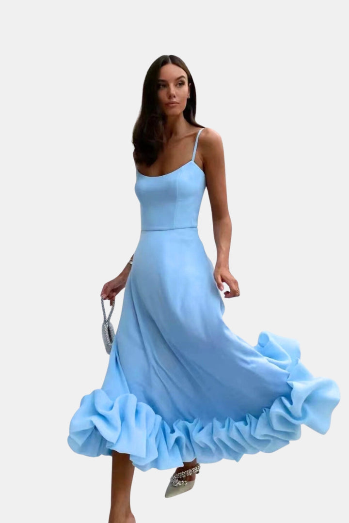 Jalyndessa | Wedding Guest Classic Maxi Dress with Spaghetti Straps