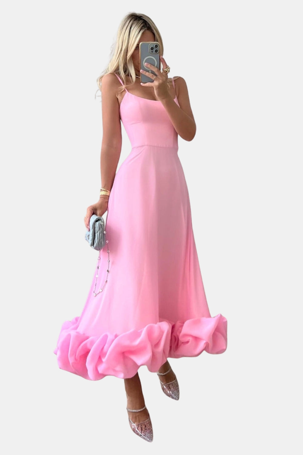 Jalyndessa | Wedding Guest Classic Maxi Dress with Spaghetti Straps