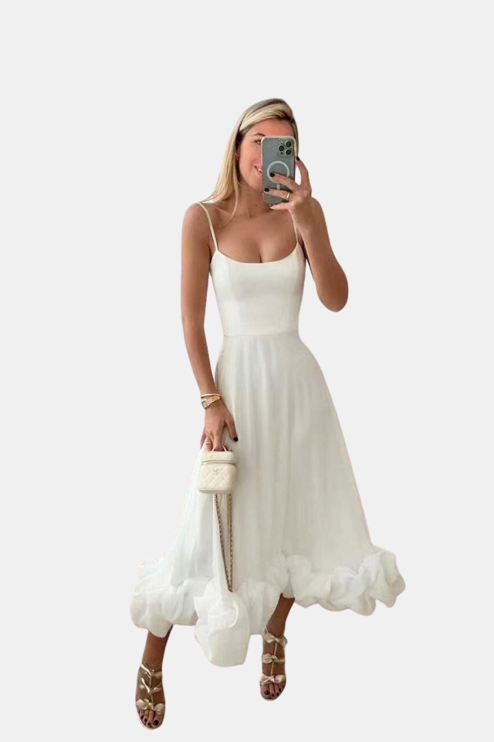 Jalyndessa | Wedding Guest Classic Maxi Dress with Spaghetti Straps