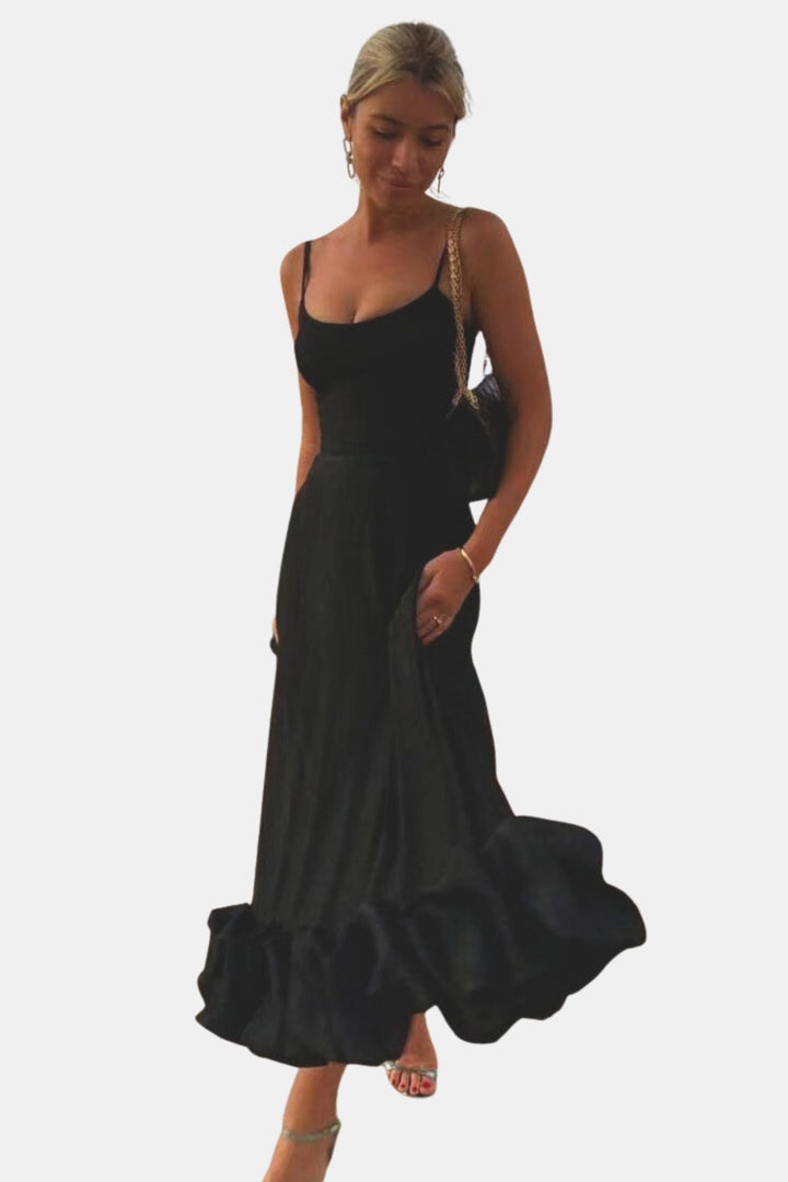 Jalyndessa | Wedding Guest Classic Maxi Dress with Spaghetti Straps