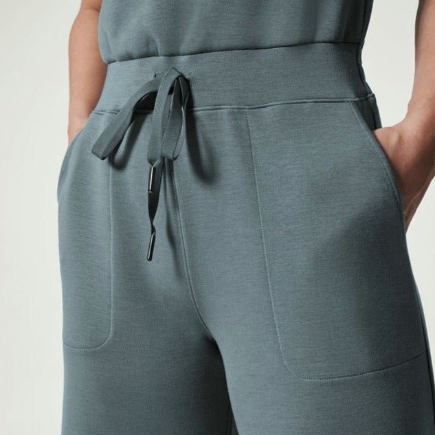 Janine | Sleeveless Jumpsuit with Wide Leg Pants