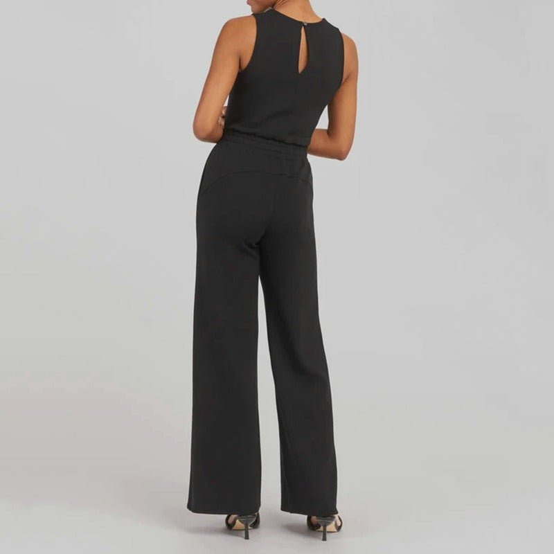 Janine | Sleeveless Jumpsuit with Wide Leg Pants
