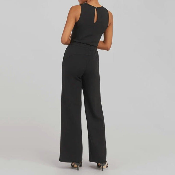 Janine | Sleeveless Jumpsuit with Wide Leg Pants