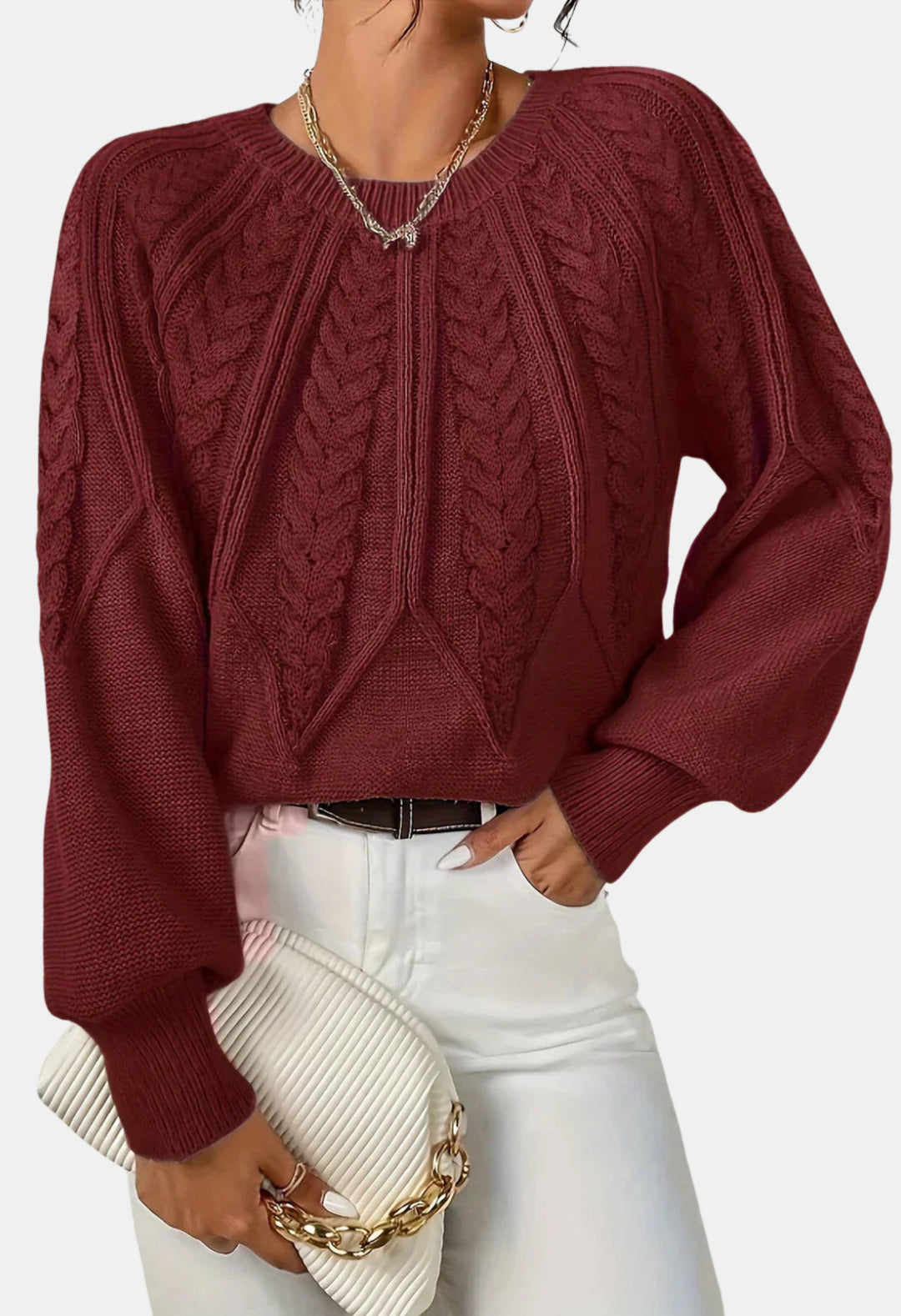 Jaycee | Cable Knit Sweater with Relaxed Fit