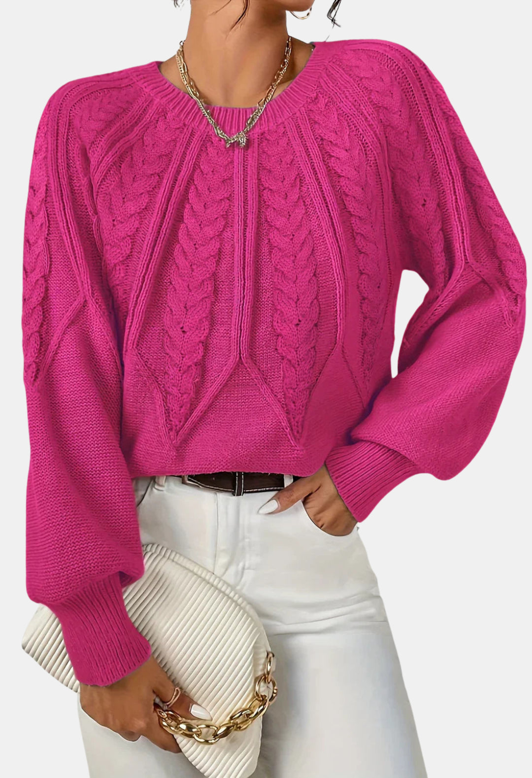 Jaycee | Cable Knit Sweater with Relaxed Fit