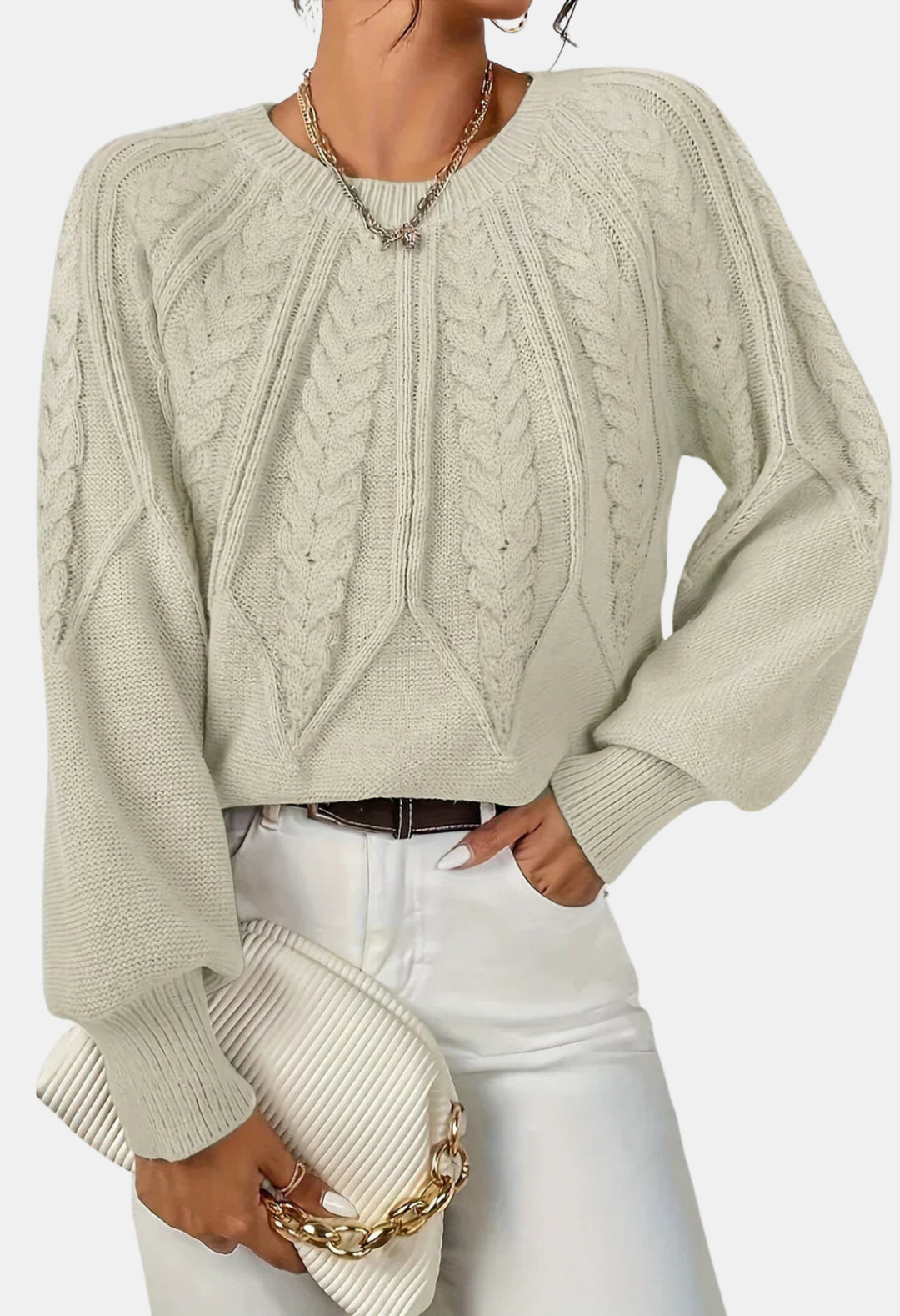 Jaycee | Cable Knit Sweater with Relaxed Fit