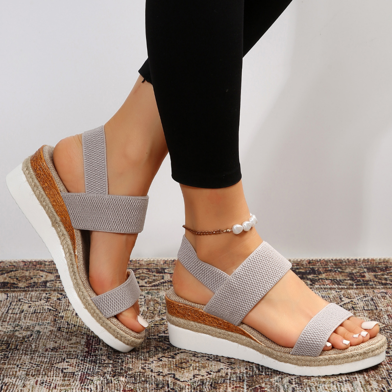Jeralyn | Platform Sandals with Elastic Strap