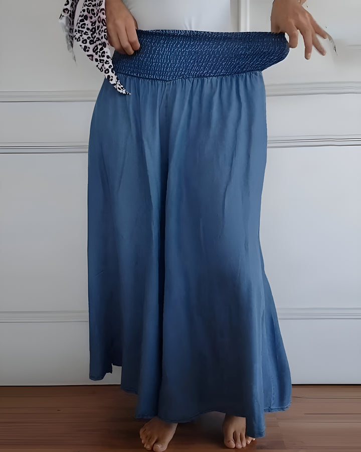 Jocelynn | Wide Leg Pants with Smocked Waist