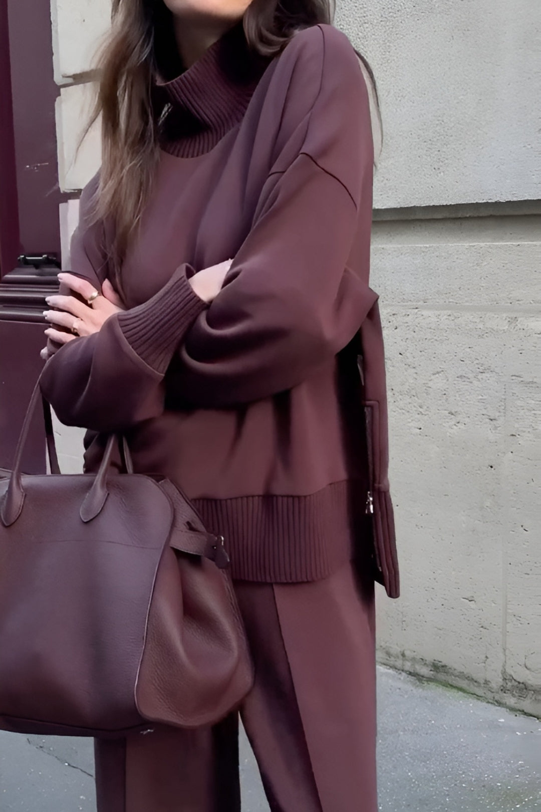 Juliana | Knit Lounge Set with Turtleneck Sweater