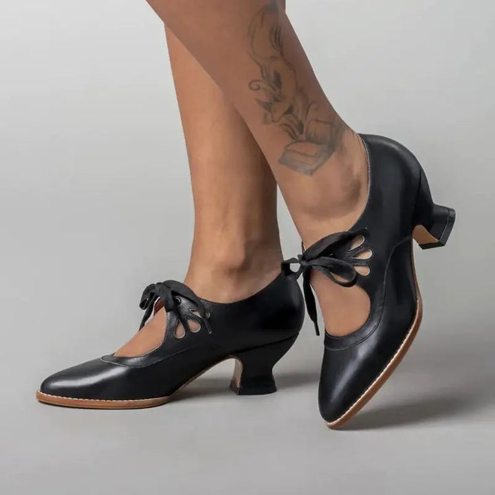 Juliette | Classic Mary Jane Heels with Cutout Detail