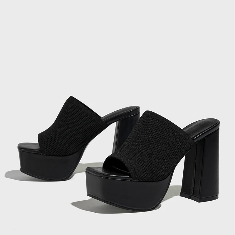 Kallista | Platform Mule Heels with Block Heel