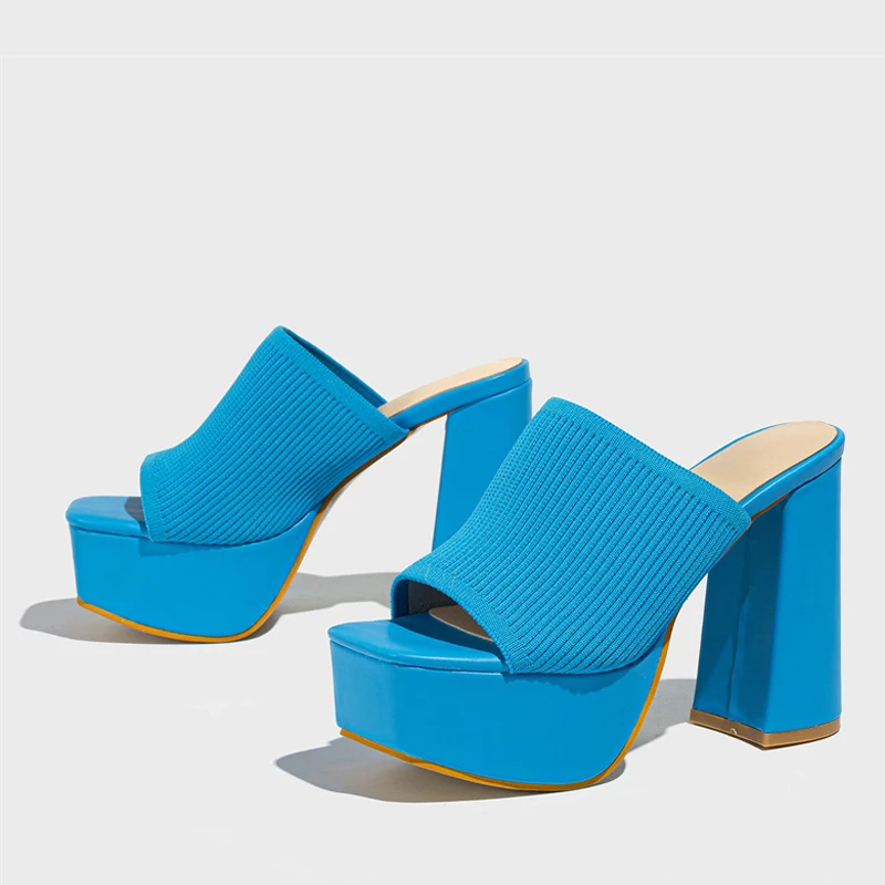 Kallista | Platform Mule Heels with Block Heel