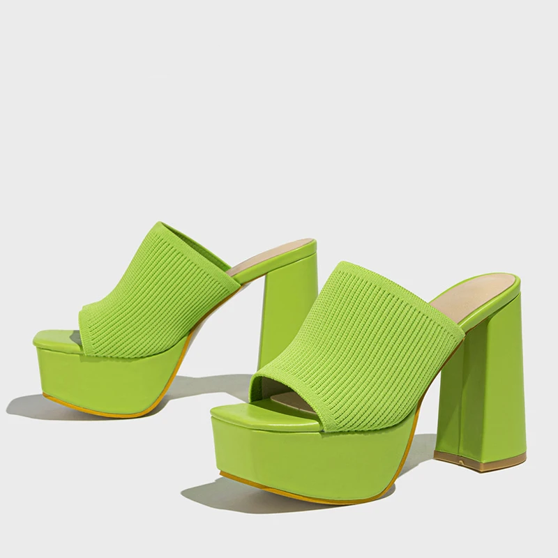 Kallista | Platform Mule Heels with Block Heel