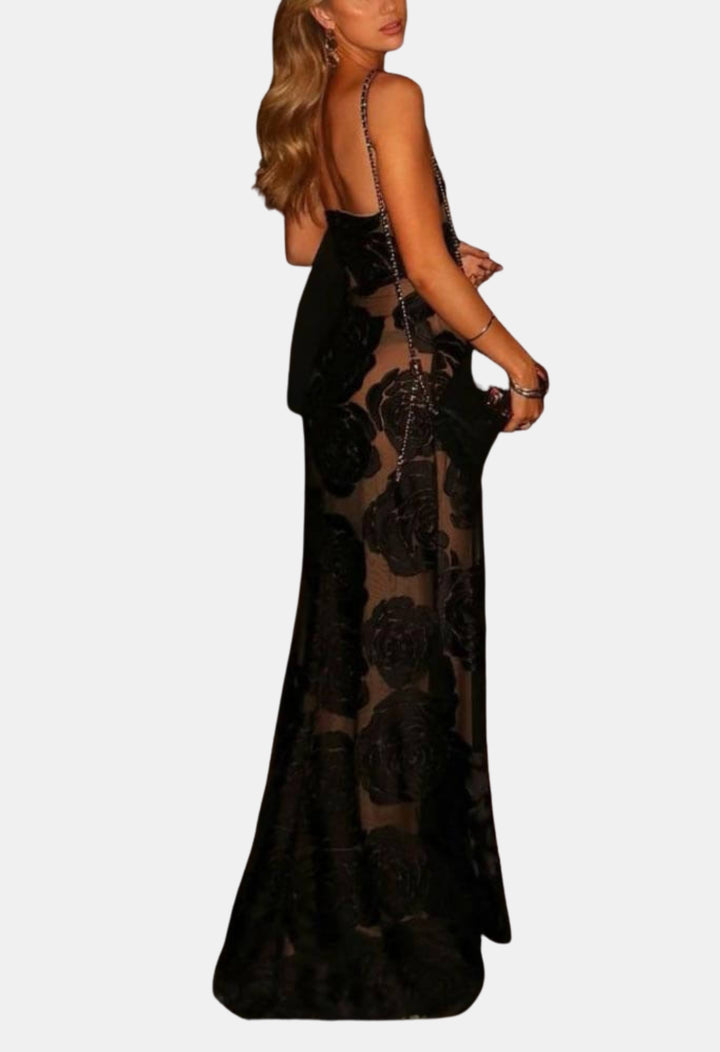 Kalyndra | Wedding Guest One Shoulder Floral Maxi Dress