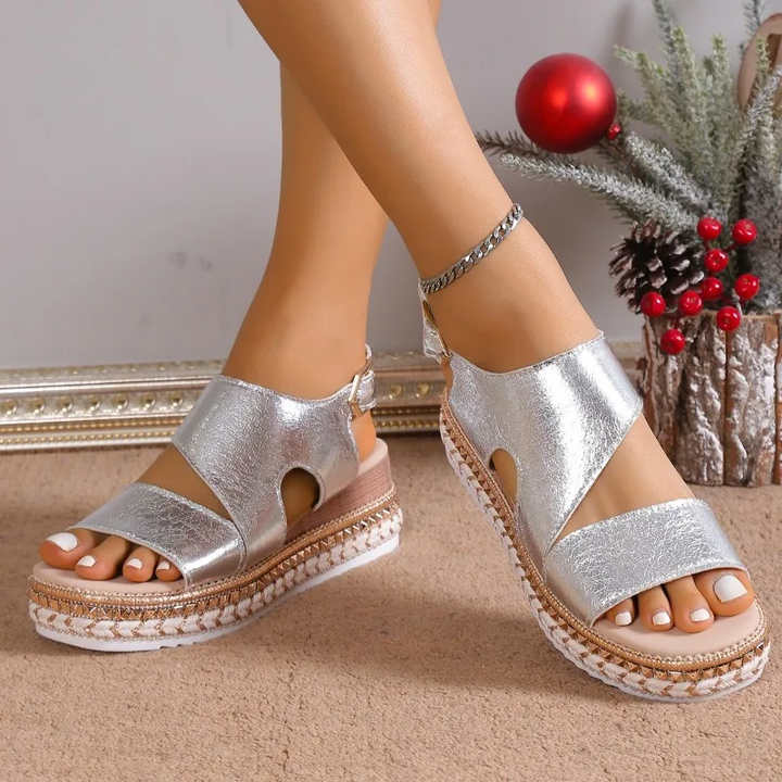 Karen | Platform Sandals with Ankle Strap