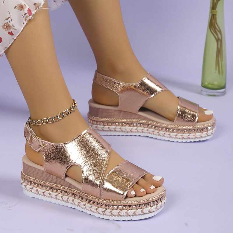 Karen | Platform Sandals with Ankle Strap