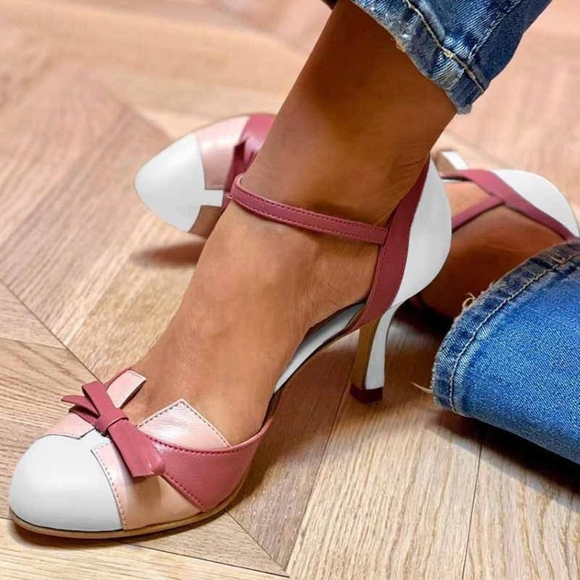 Karon | Chic Mary Jane Heels with Bow Detail
