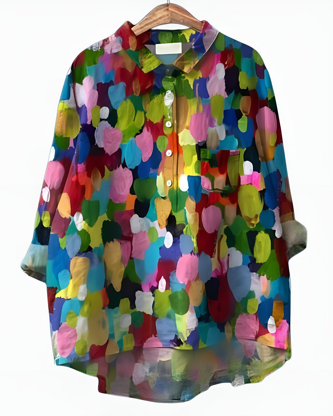 Kelyvandra | Floral Print Button Front Blouse
