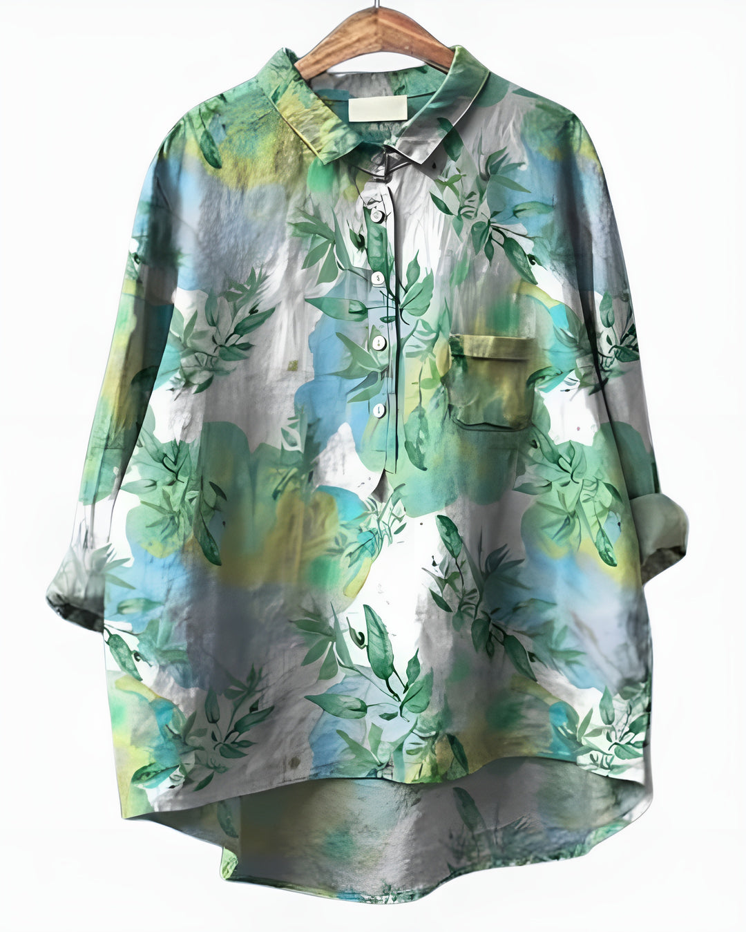 Kelyvandra | Floral Print Button Front Blouse