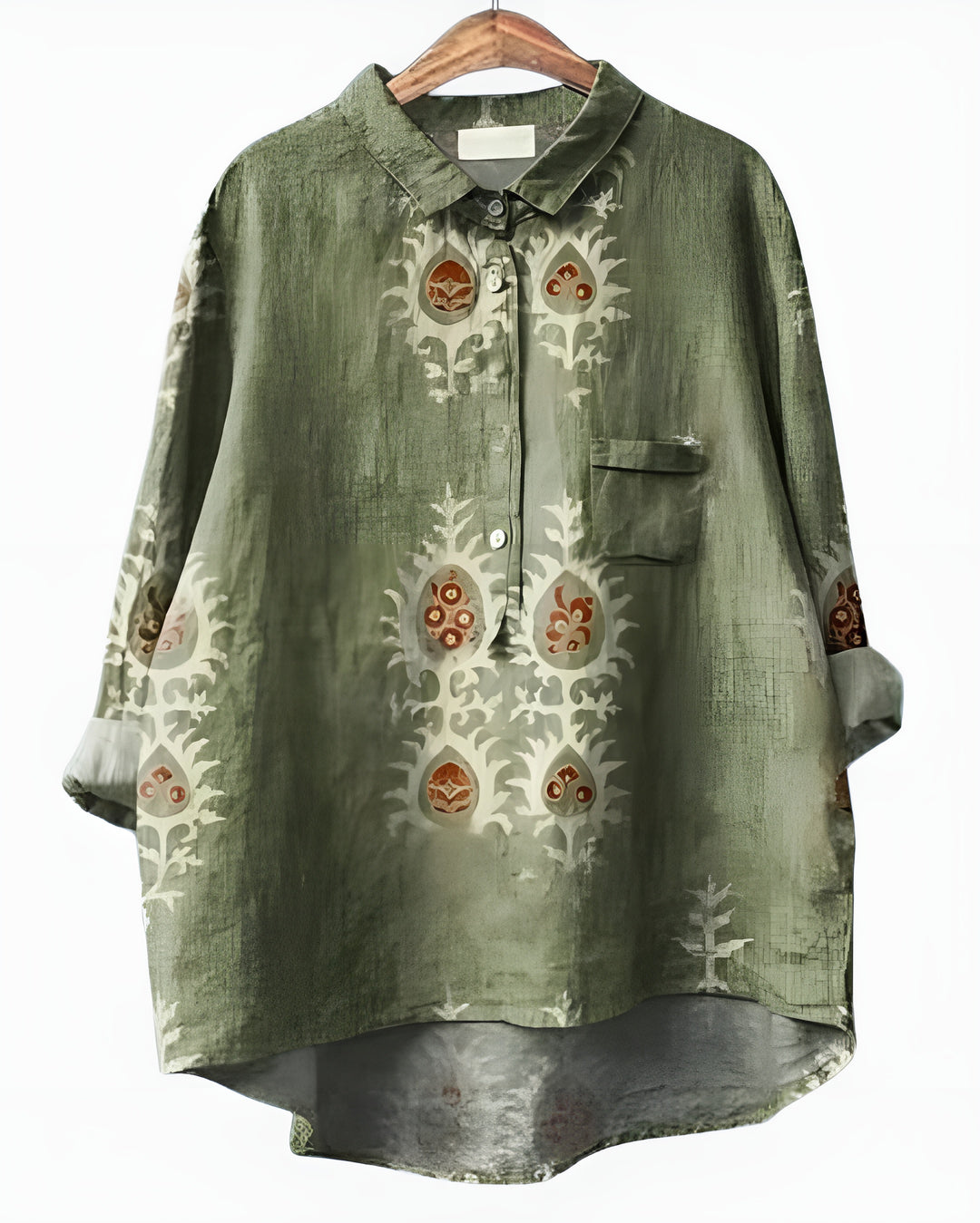 Kelyvandra | Floral Print Button Front Blouse