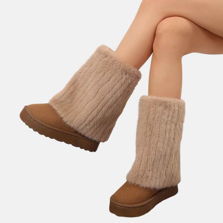 Kena | Plush Fur Mid Calf Winter Boots