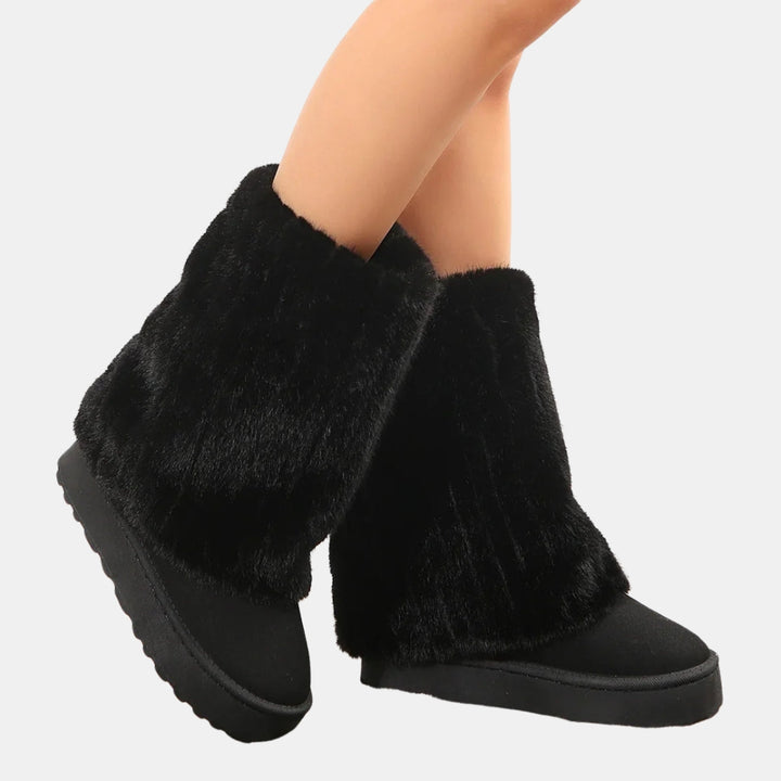 Kena | Plush Fur Mid Calf Winter Boots
