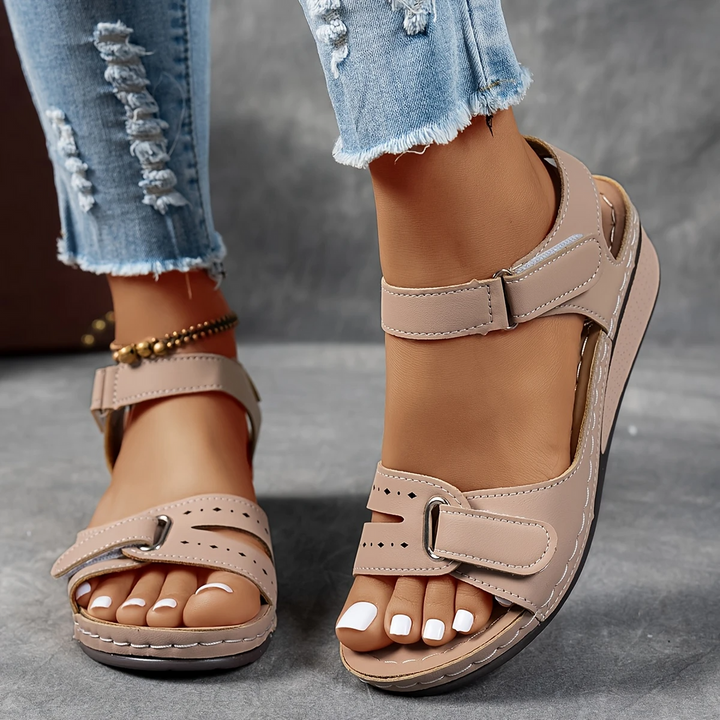Kendall | Wedge Sandals with Adjustable Straps
