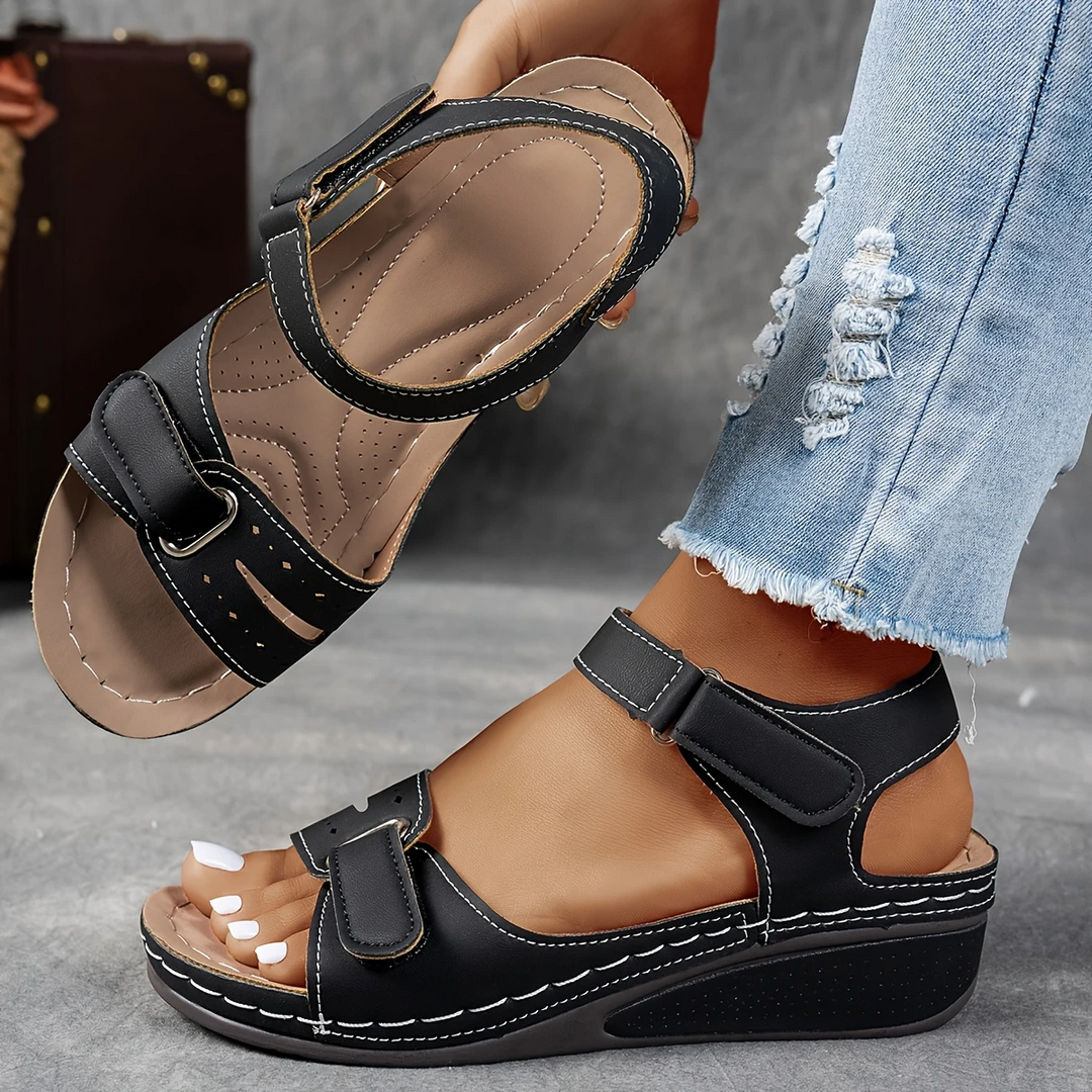 Kendall | Wedge Sandals with Adjustable Straps
