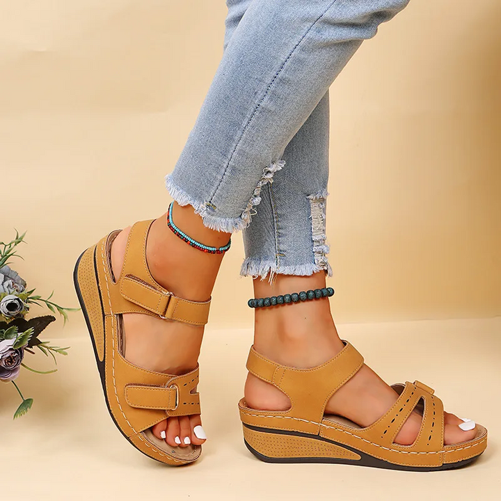 Kendall | Wedge Sandals with Adjustable Straps
