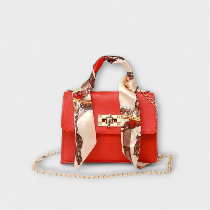 Kenza | Top Handle Bag with Scarf Detail