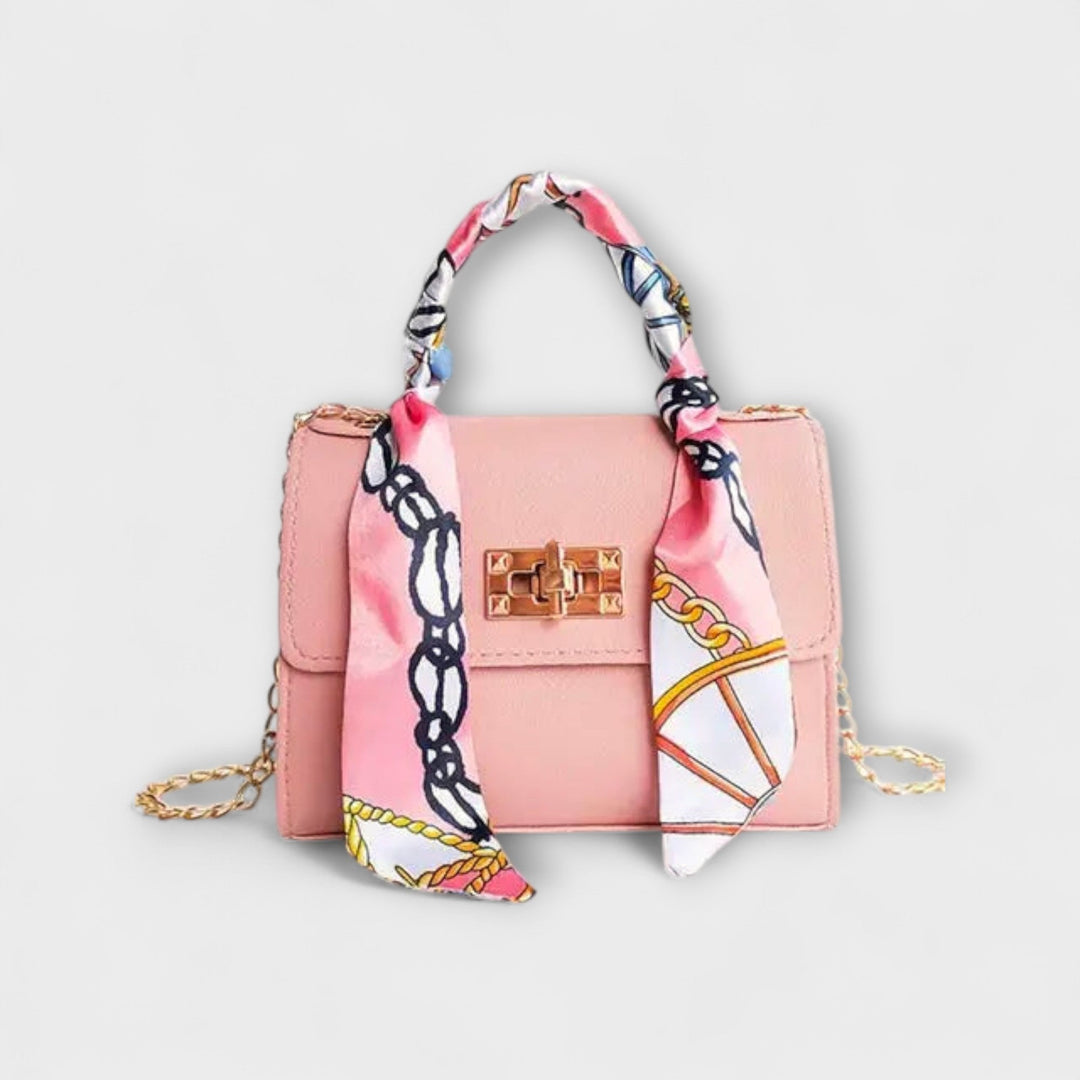 Kenza | Top Handle Bag with Scarf Detail