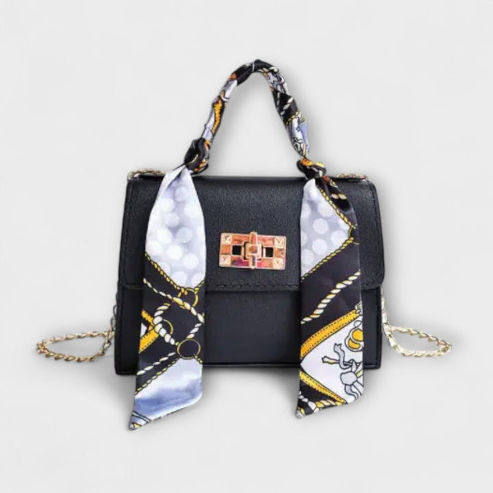 Kenza | Top Handle Bag with Scarf Detail
