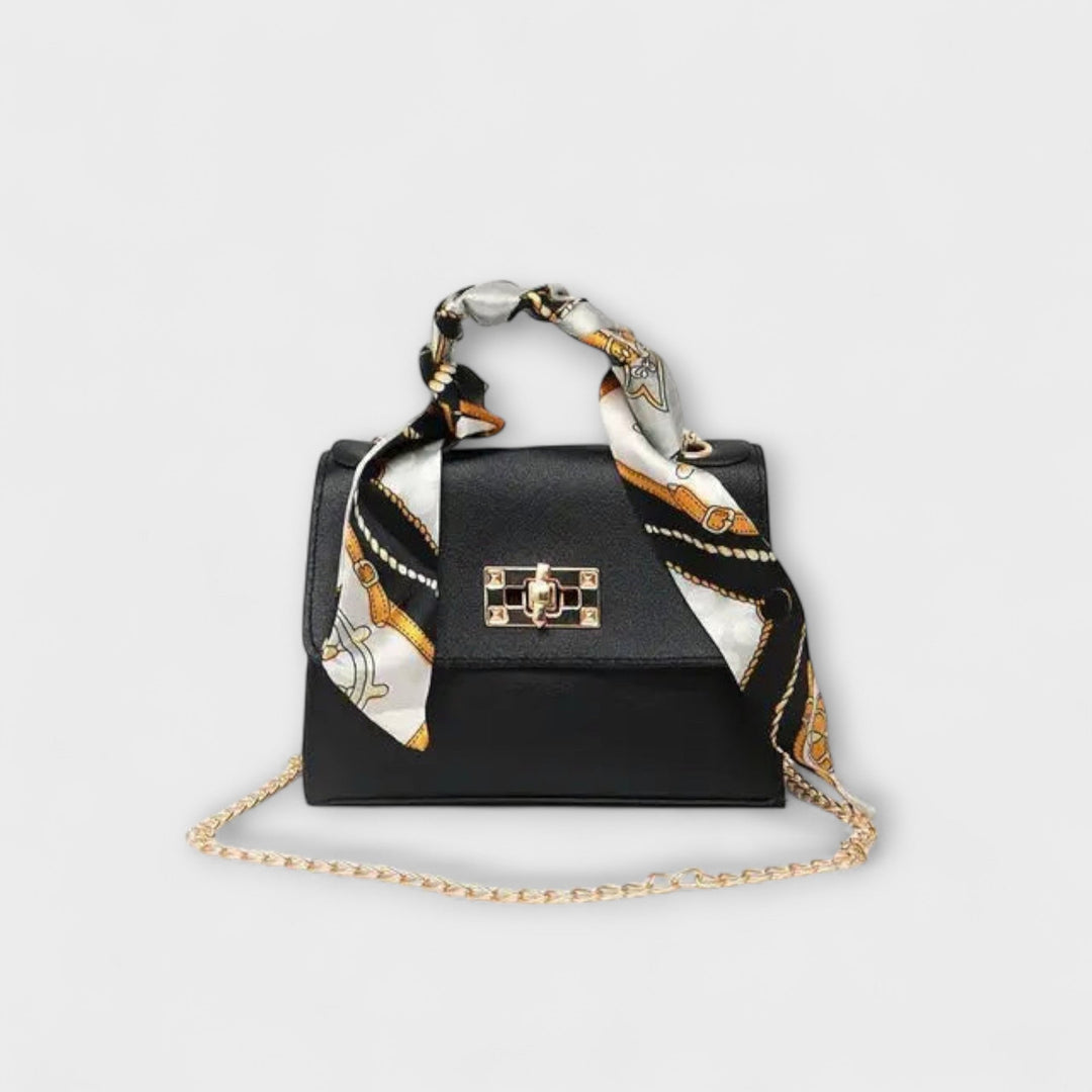 Kenza | Top Handle Bag with Scarf Detail
