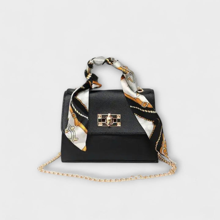 Kenza | Top Handle Bag with Scarf Detail