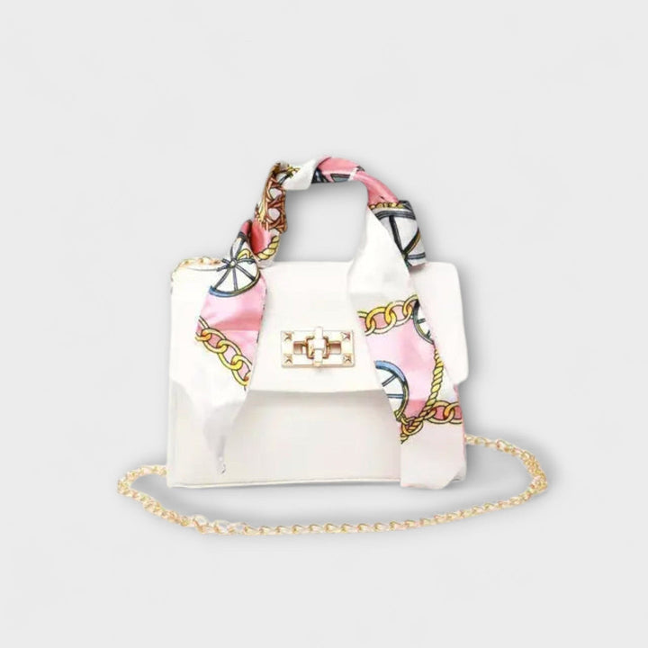 Kenza | Top Handle Bag with Scarf Detail