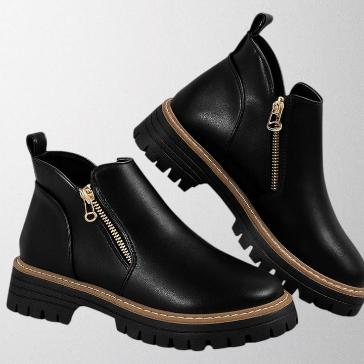 Leah | Modern Ankle Boots with Lug Sole