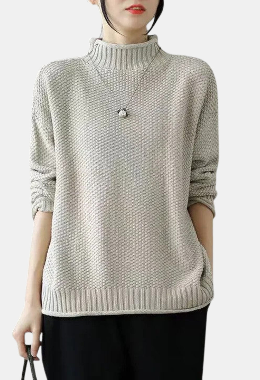 Lennie | Textured Turtleneck Knit Sweater