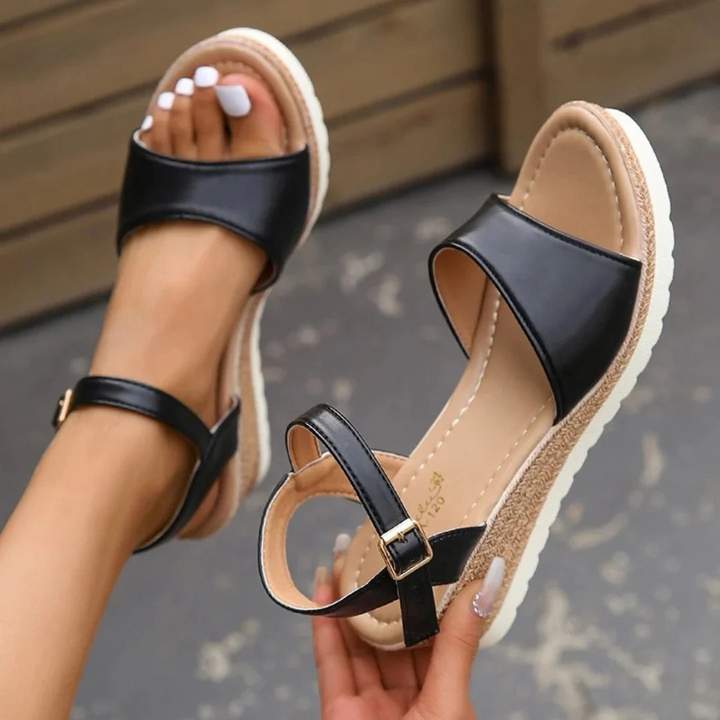 Lila | Espadrille Platform Sandals with Ankle Strap